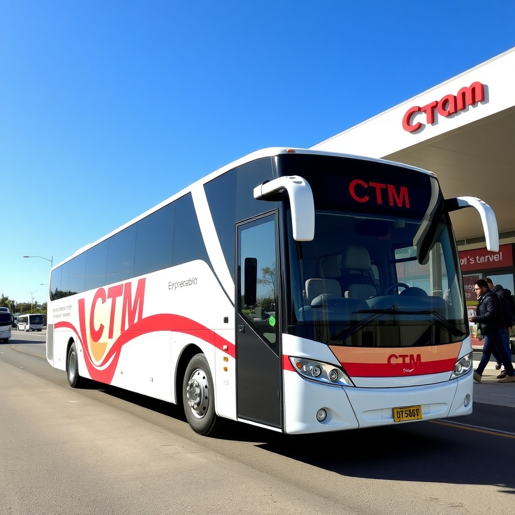 CTM bus providing budget-friendly Casablanca to Fès transport options, a comfortable and affordable way to travel between the two cities.